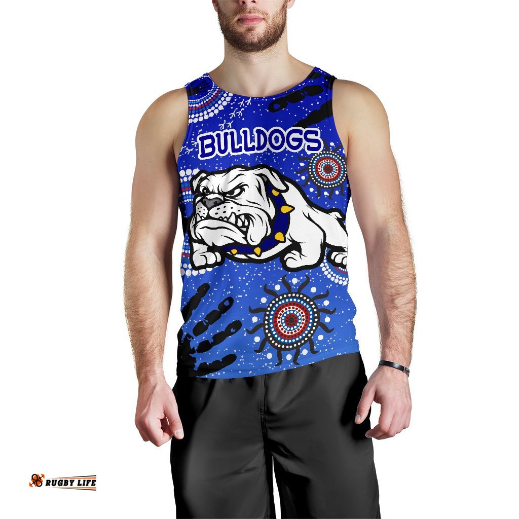 Bulldogs Men Tank Top Indigenous Country Style
