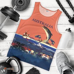 Men Tank Top - Fishmen Mens Tank Australia