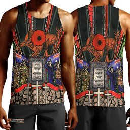 Vibe Hoodie Clothing - Anzac Day Lest We Forget Australia & New Zealand Men Tank Top