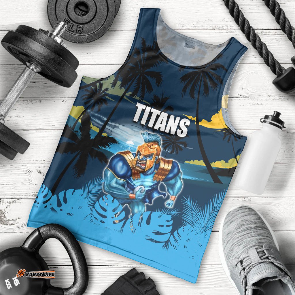 NRL Titans Men Tank Top Summer Vibe Style
