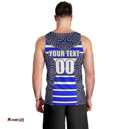 NRL - Bulldogs Men Tank Top Mix Dot Aboriginal