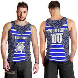 NRL - Bulldogs Men Tank Top Mix Dot Aboriginal