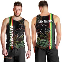 Penrith Panthers Rugby Men Tank Top The Mountain Men Aboriginal Art Dynamic