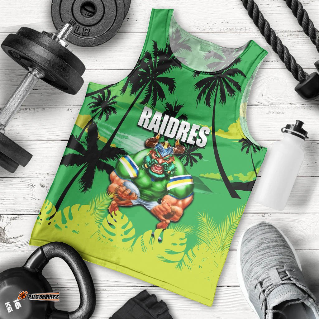 NRL Raiders Men Tank Top Summer Vibe Style