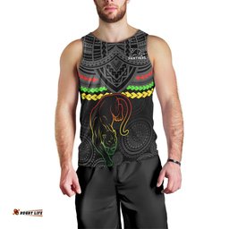Panthers Rugby Men Tank Top Polynesian and Aboriginal Vibe