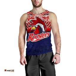 Roosters Men's Tank Top Anzac Day Aboriginal
