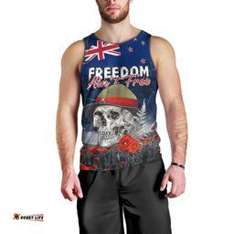 New Zealand ANZAC Day Men Tank Top Freedom Ain't Free