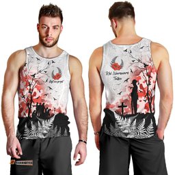 Kei Wareware Tatou New Zealand ANZAC Day Men Tank Top Lest We Forget
