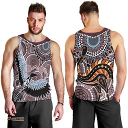 Aboriginal Pattern Bird Men Tank Top TS04