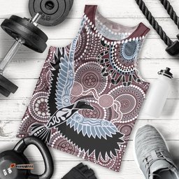 Aboriginal Pattern Bird Men Tank Top TS04