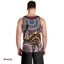 Aboriginal Pattern Bird Men Tank Top TS04