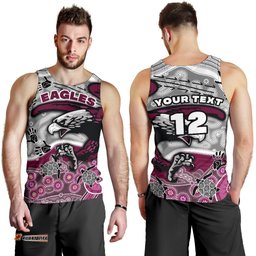 (Custom Personalised) Sea Eagles Men's Tank Top Aboriginal style