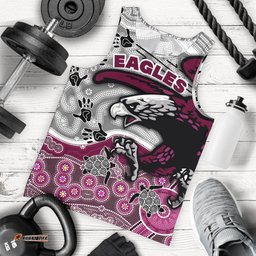 (Custom Personalised) Sea Eagles Men's Tank Top Aboriginal style