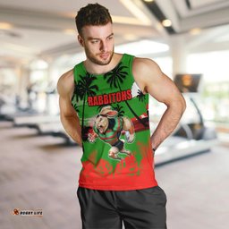 NRL Rabbitohs Men Tank Top Summer Vibe Style