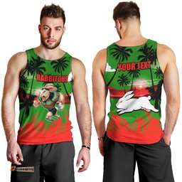 NRL Rabbitohs Men Tank Top Summer Vibe Style