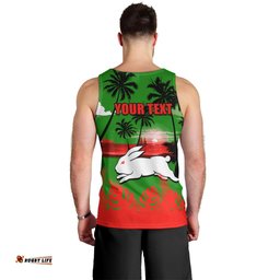 NRL Rabbitohs Men Tank Top Summer Vibe Style