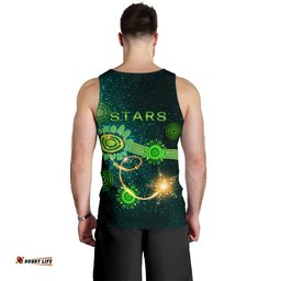 Melbourne Galaxy Men Tank Top Stars Indigenous