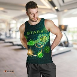 Melbourne Galaxy Men Tank Top Stars Indigenous