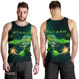 Melbourne Galaxy Men Tank Top Stars Indigenous
