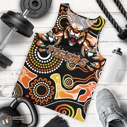 Wests Men's Tank Top Rugby - Tigers Indigenous