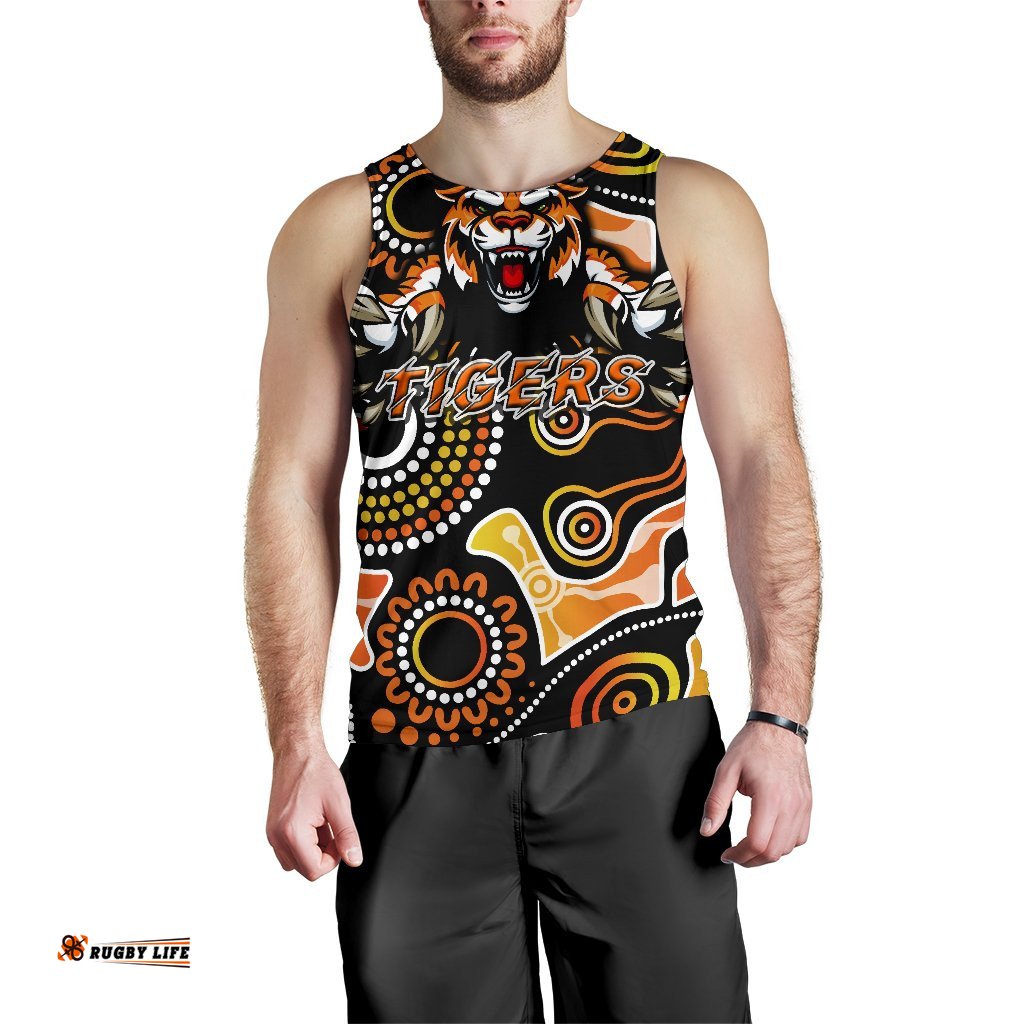 Wests Men's Tank Top Rugby - Tigers Indigenous