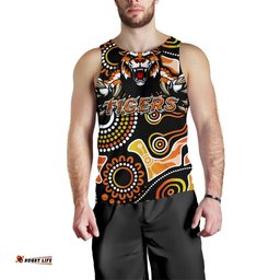 Wests Men's Tank Top Rugby - Tigers Indigenous