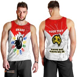 (Custom Personalised) Swans NAIDOC Week Men Tank Top Sydney Special Style