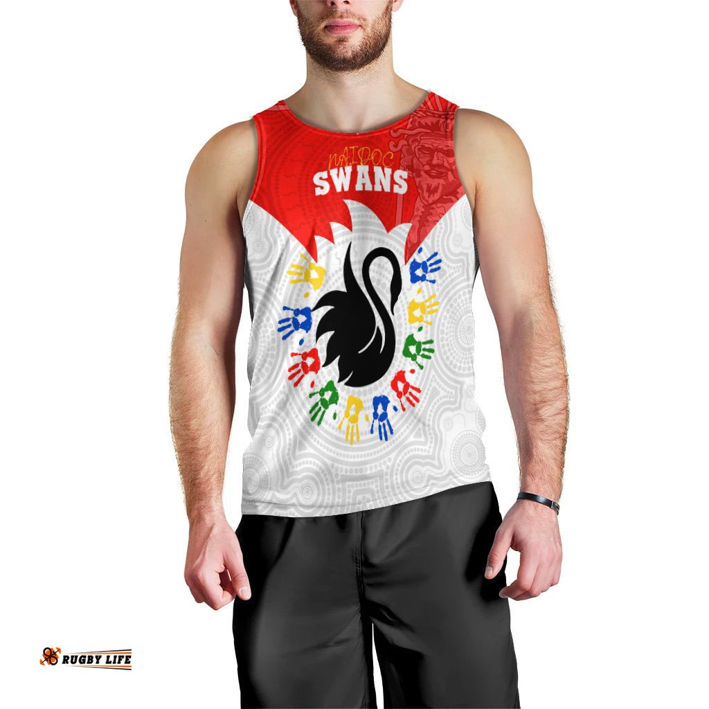 (Custom Personalised) Swans NAIDOC Week Men Tank Top Sydney Special Style