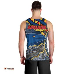 The Crows Football Men Tank Top Adelaide Be Unique Aboriginal Dots