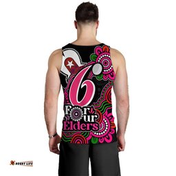 Sydney Sixers Cricket Men Tank Top NAIDOC Torres Strait For Our Elders