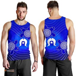 Torres Strait Islanders Men's Tank Top - Torres Symbol With  Turtle
