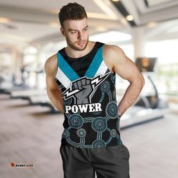 Port Adelaide Men Tank Top Power