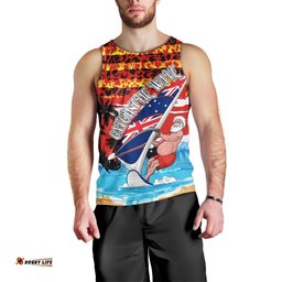 Australia Surfing Christmas Men Tank Top Catch The Wave