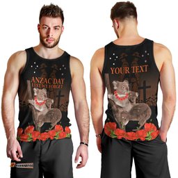 Koala and Kiwi Bird ANZAC Day Custom Men Tank Top Soldier Style