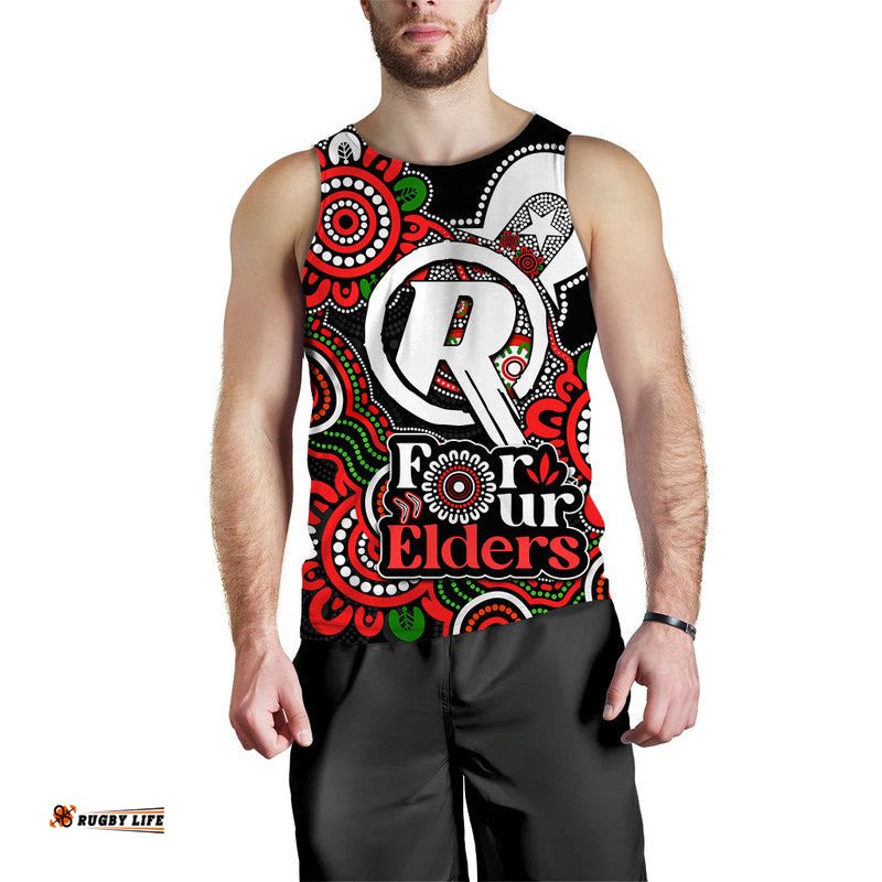(Custom Personalised) Melbourne Renegades Cricket Men Tank Top NAIDOC Torres Strait For Our Elders