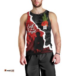 Anzac Day Camouflage Men Tank Top Ode of Remembrance