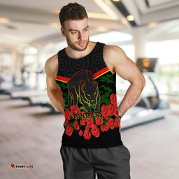 Panthers Anzac Day Men Tank Top - Indigenous Art -