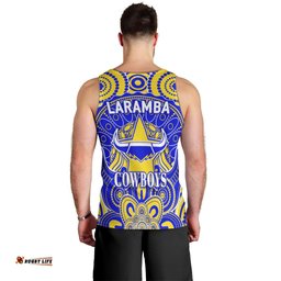 Laramba Cowboys Football Club Men Tank Top Indigenous Style