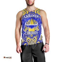 Laramba Cowboys Football Club Men Tank Top Indigenous Style