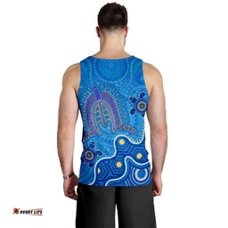 Torres Strait Men's Tank Top - Dhari And Turtle