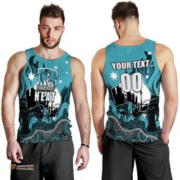 (Custom Personalised And Number) Happy Australia Day- Brisbane Heat Men Tank Top