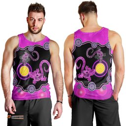 Aboriginal Lizard Men Tank Top Attracted Australia Version Purple