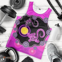 Aboriginal Lizard Men Tank Top Attracted Australia Version Purple