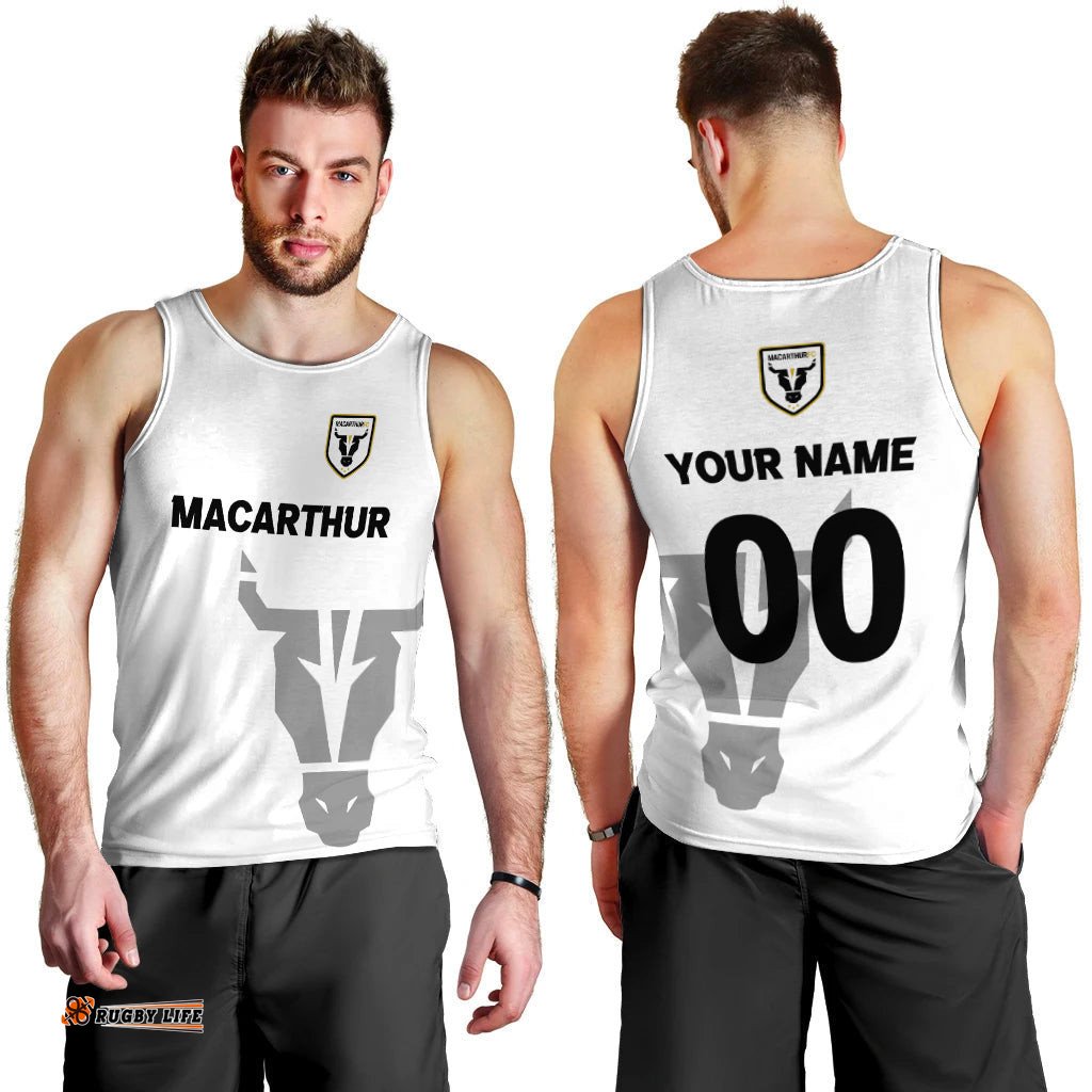 (Custom Personalised) Macarthur Pride Men Tank Top -