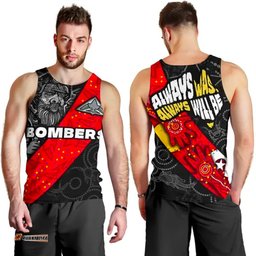 Bombers Naidoc Week Men's Tank Top Essendon Ingenious Spesial Version
