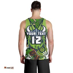 (Custom Personalised) Raiders Men's Tank Top Canberra Indigenous