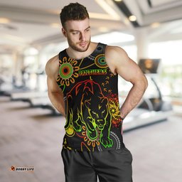 Panthers Rugby Men Tank Top - Custom Indigenous Black Panthers Men Tank Top RLT13