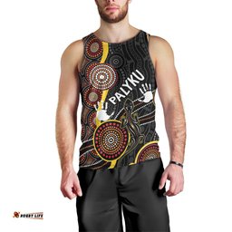 PALYKU Australia Lizard Aboriginal Art Men Tank Top