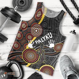 PALYKU Australia Lizard Aboriginal Art Men Tank Top
