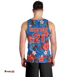 Custom Knights Rugby Men Tank Top Beautiful Floral Pattern Spring Summer Vibe